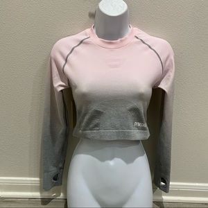 Gymshark Ombré Crop Top Long Sleeve